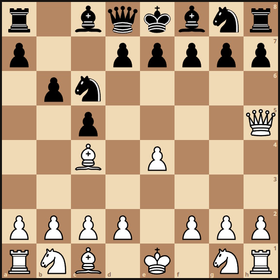 Win Chess with Scholars Mate 3 - Queen to h5